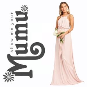 Show Me Your MuMu Amanda Maxi Dress Pink Small